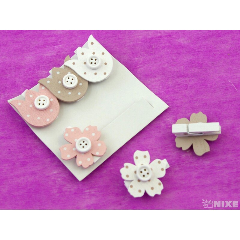 OZDOBNÝ KOLÍČEK MIX 3,5cm 6ks*