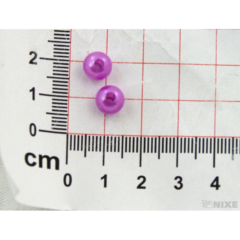 KORÁLKY 8mm cca 208ks*FIALOVÁ