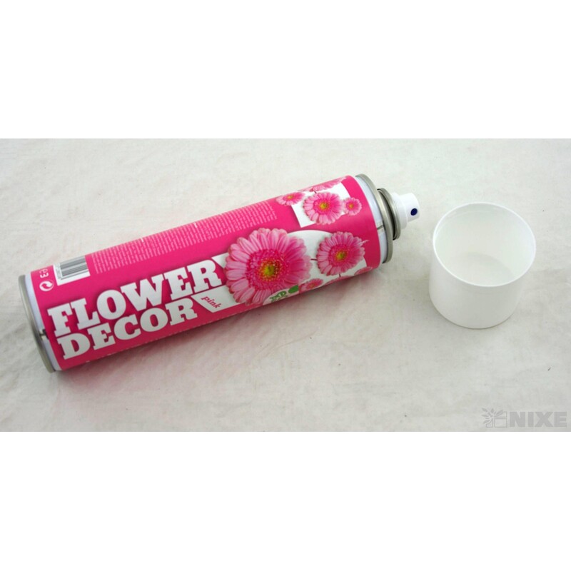 SPRAY FLOWER DECOR 400ml*RŮŽOVÁ PINK