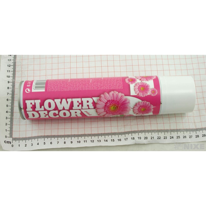 SPRAY FLOWER DECOR 400ml*RŮŽOVÁ PINK