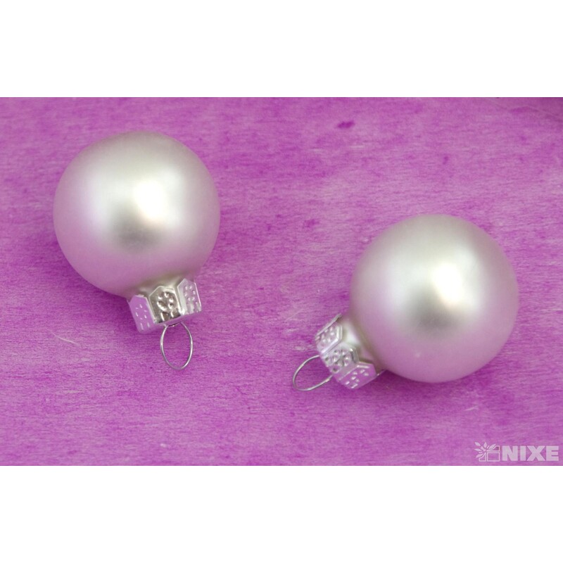 KOULE ZÁVĚS 2,5cm 24ks MAT*STŘÍBRNÁ