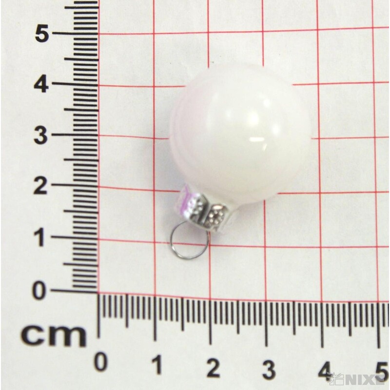 KOULE ZÁVĚS 2,5cm 24ks*BÍLÁ V+