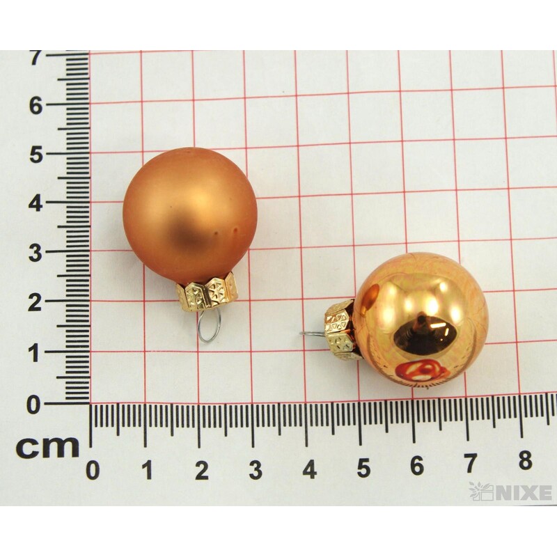 KOULE ZÁVĚS 2,5cm 24ks MIX*MĚDENÁ