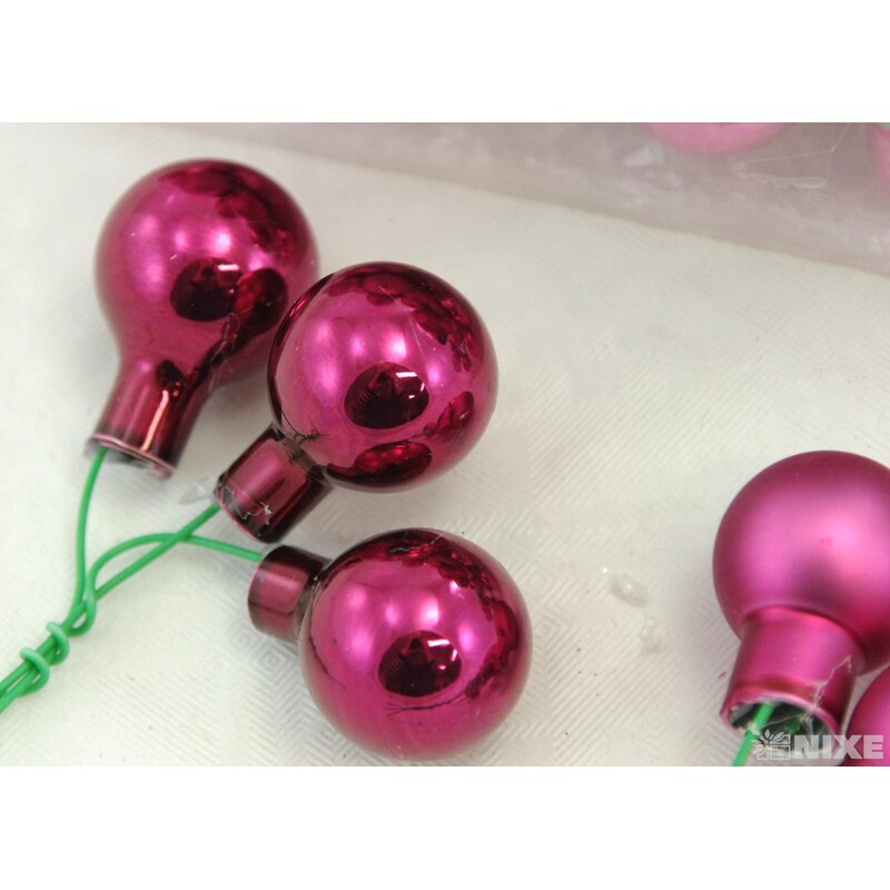 KOULE NA DR. 2x10,5cm 144ks MIX*RŮŽOVÁ