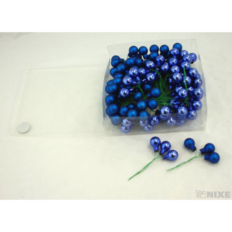 KOULE NA DR. 2x10,5cm 144ks MIX*MODRÁ