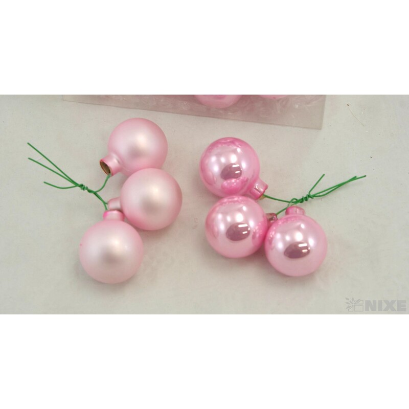 KOULE NA DR. 4x10cm 36ks MIX*RŮŽOVÁ SV.