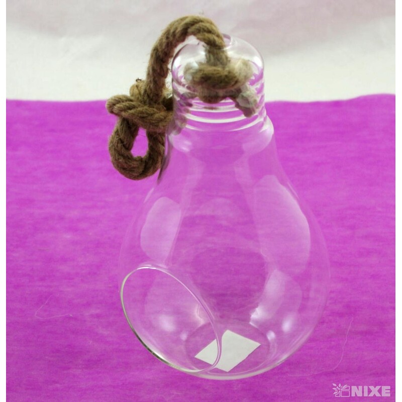 ZÁVĚS SKLO ŽÁROVKA 24cm* 