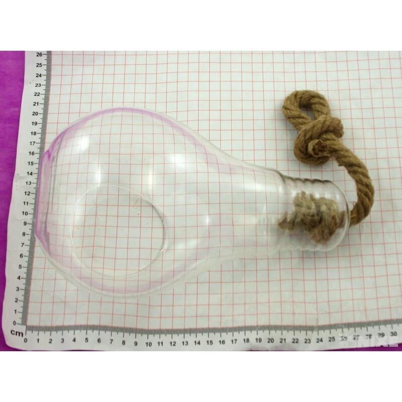 ZÁVĚS SKLO ŽÁROVKA 24cm* 