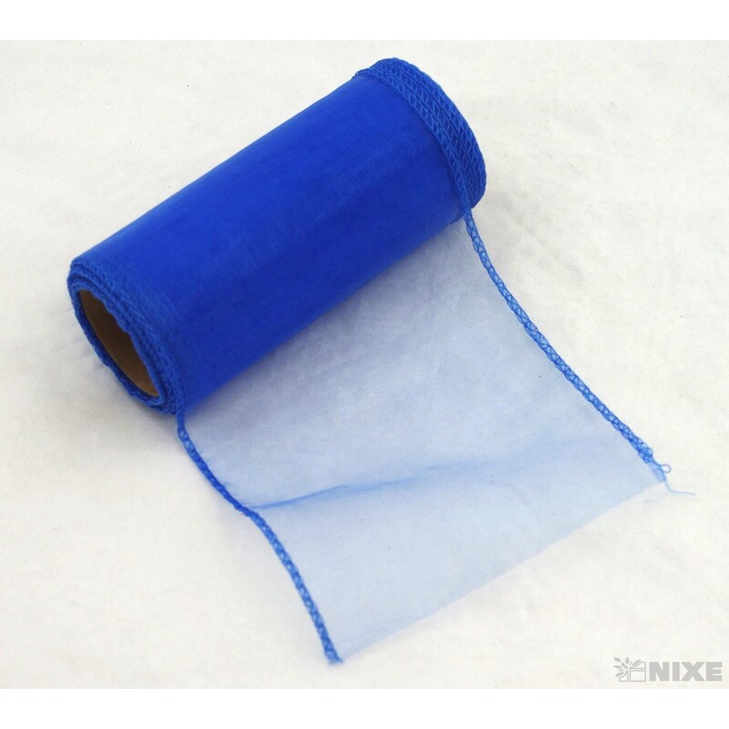 ORGANZA 12cmx8m*MODRÁ