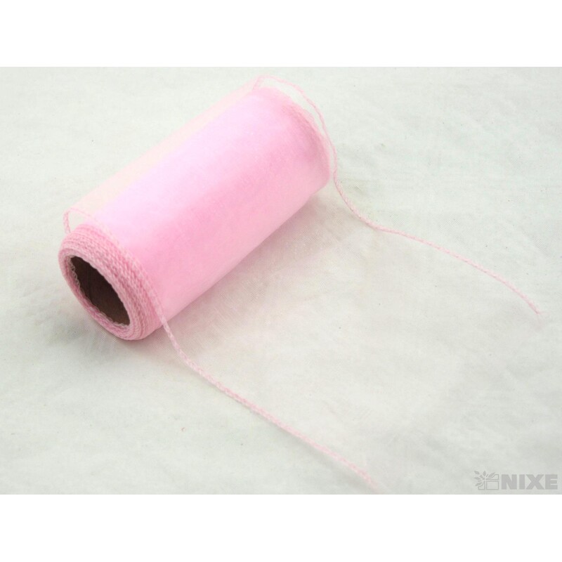ORGANZA 12cmx8m*RŮŽOVÁ SV.