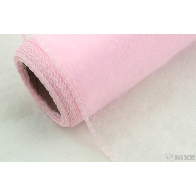 ORGANZA 12cmx8m*RŮŽOVÁ SV.