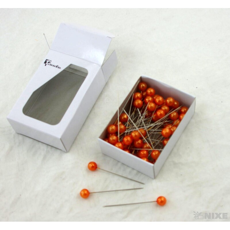 ŠPENDLÍK PL 10mmx6cm 100ks*ORANŽOVÁ