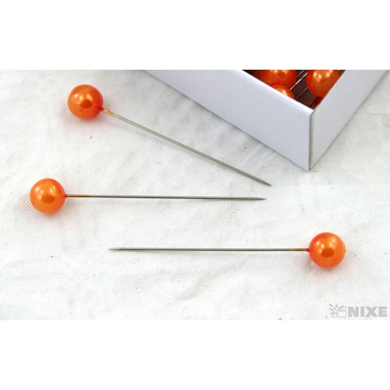 ŠPENDLÍK PL 10mmx6cm 100ks*ORANŽOVÁ