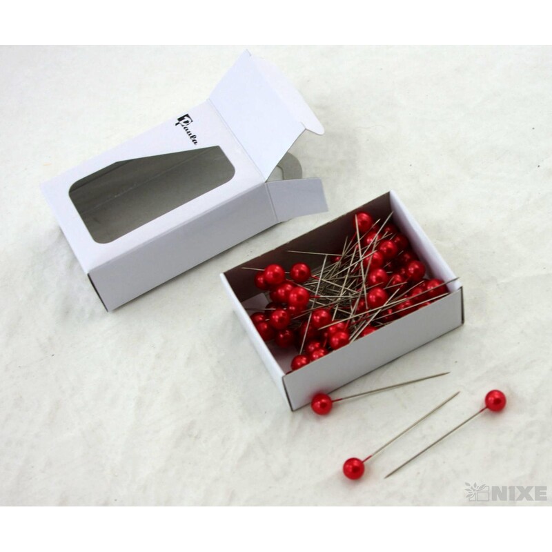 ŠPENDLÍK PL 10mmx6cm 100ks*ČERVENÁ