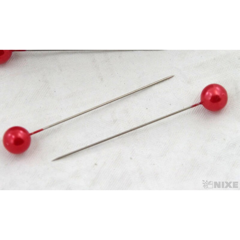 ŠPENDLÍK PL 10mmx6cm 100ks*ČERVENÁ