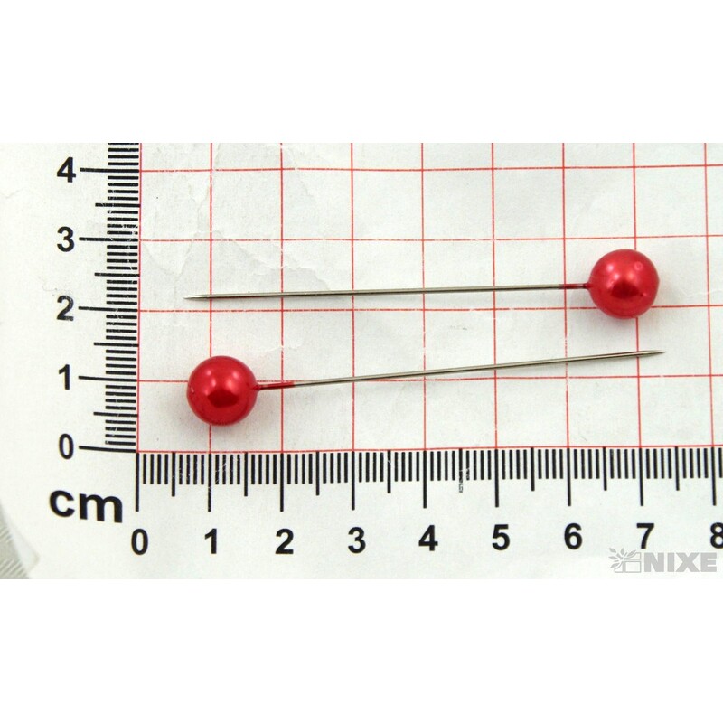 ŠPENDLÍK PL 10mmx6cm 100ks*ČERVENÁ