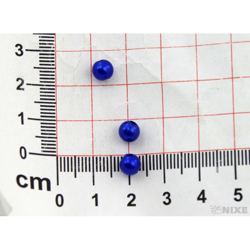 KORÁLKY 6mm 50g*MODRÁ TM.