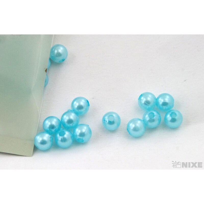 KORÁLKY 6mm 50g*MODRÁ SV.