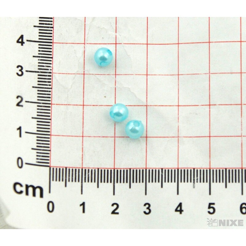 KORÁLKY 6mm 50g*MODRÁ SV.