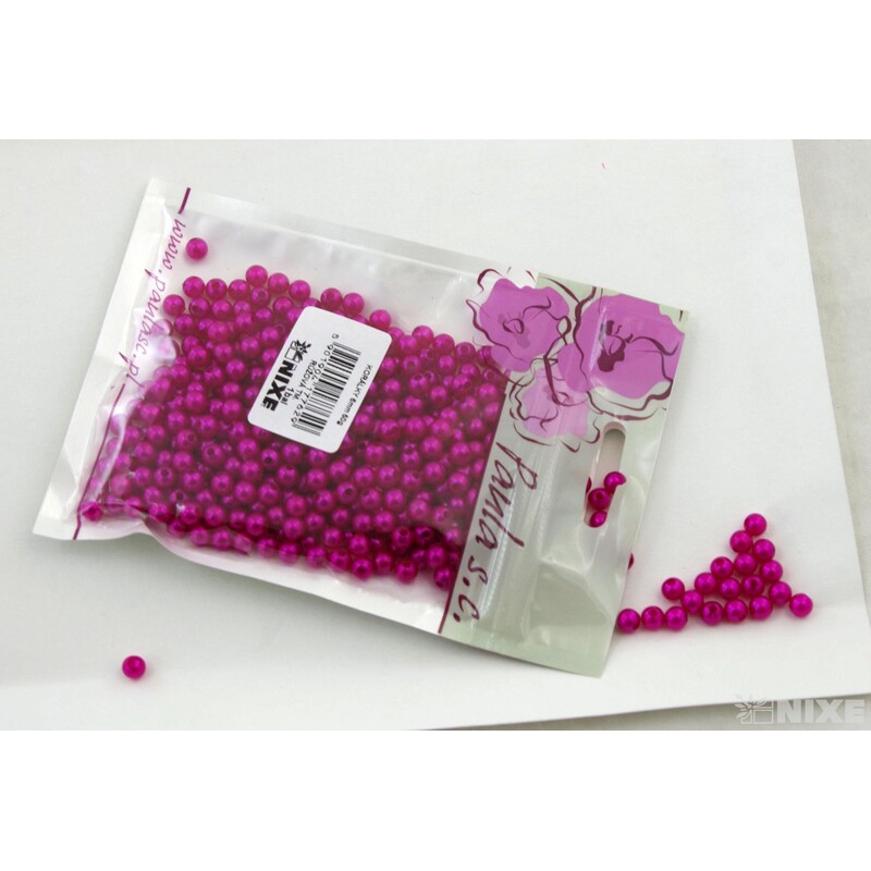 KORÁLKY 6mm 50g*RŮŽOVÁ TM.