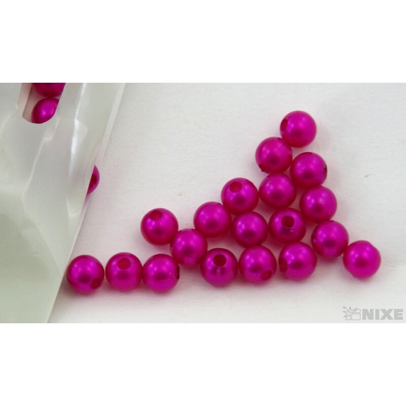 KORÁLKY 6mm 50g*RŮŽOVÁ TM.