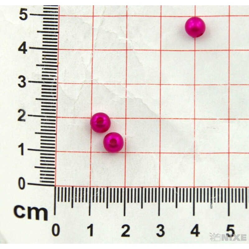 KORÁLKY 6mm 50g*RŮŽOVÁ TM.
