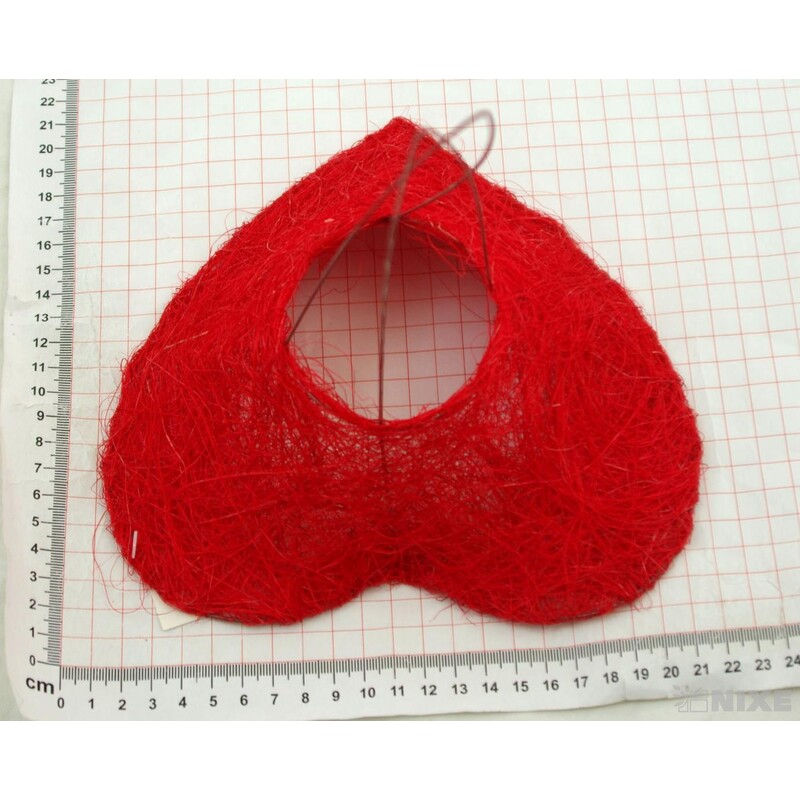 PODLOŽKA SRDCE 20cm*ČERVENÉ