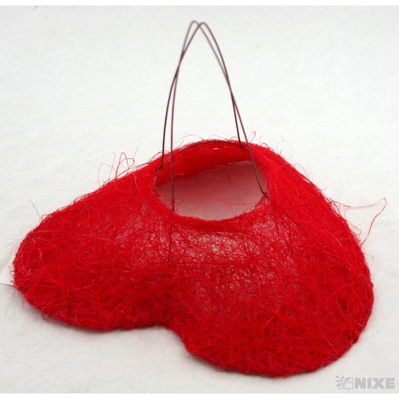 PODLOŽKA SRDCE 24cm*ČERVENÉ