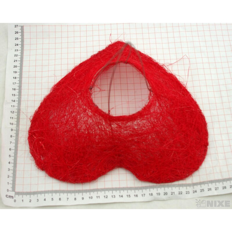 PODLOŽKA SRDCE 24cm*ČERVENÉ