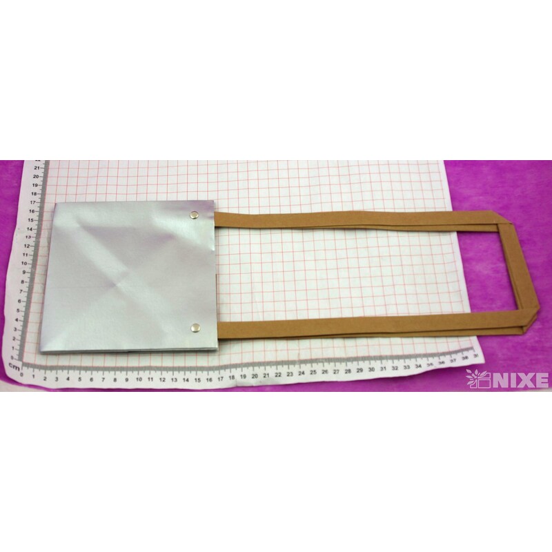 TAŠKA H 43x10x9,5cm*STŘÍBRNÁ