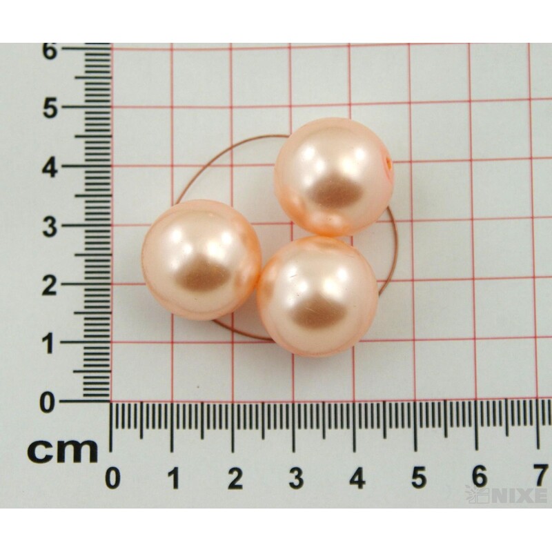 KORÁLKY 20mm 12ks*MERUŇKOVÁ