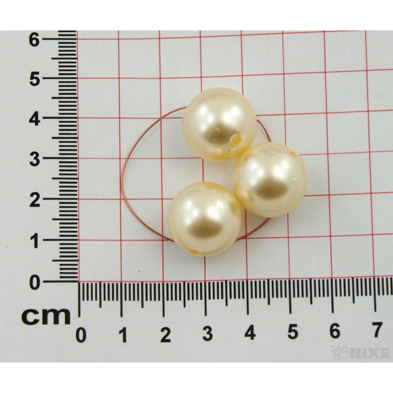 KORÁLKY 20mm 12ks*MERUŇKOVÁ