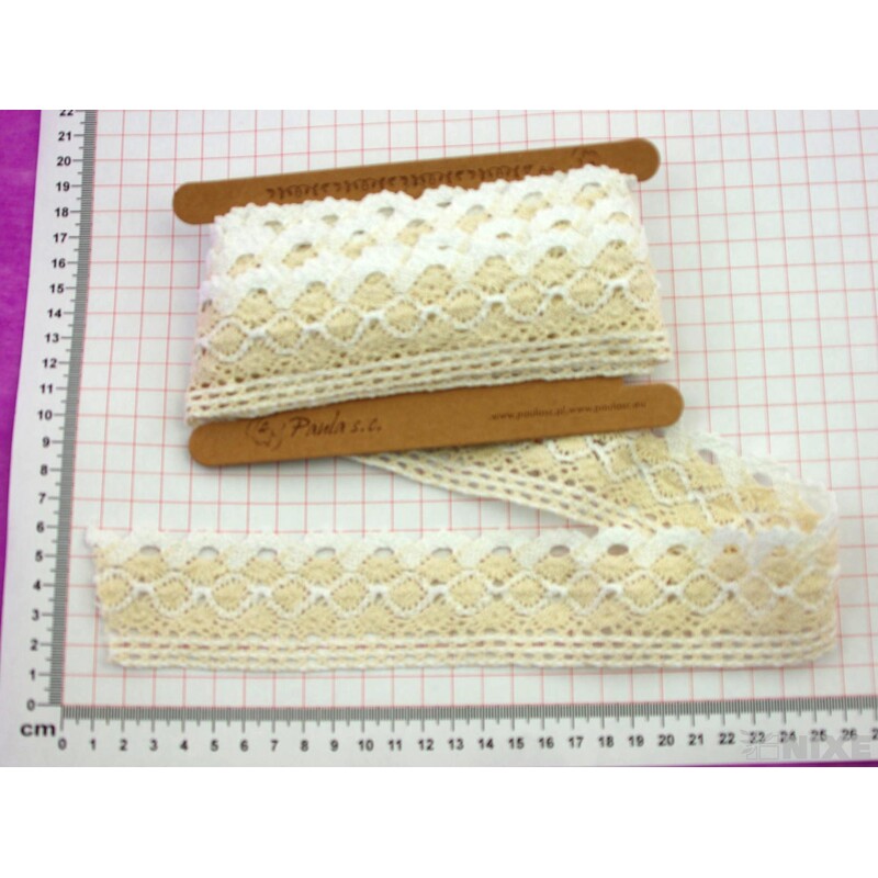 STUHA KRAJKA MIX 40mmx5yd*BÍLÁ+KRÉMOVÁ