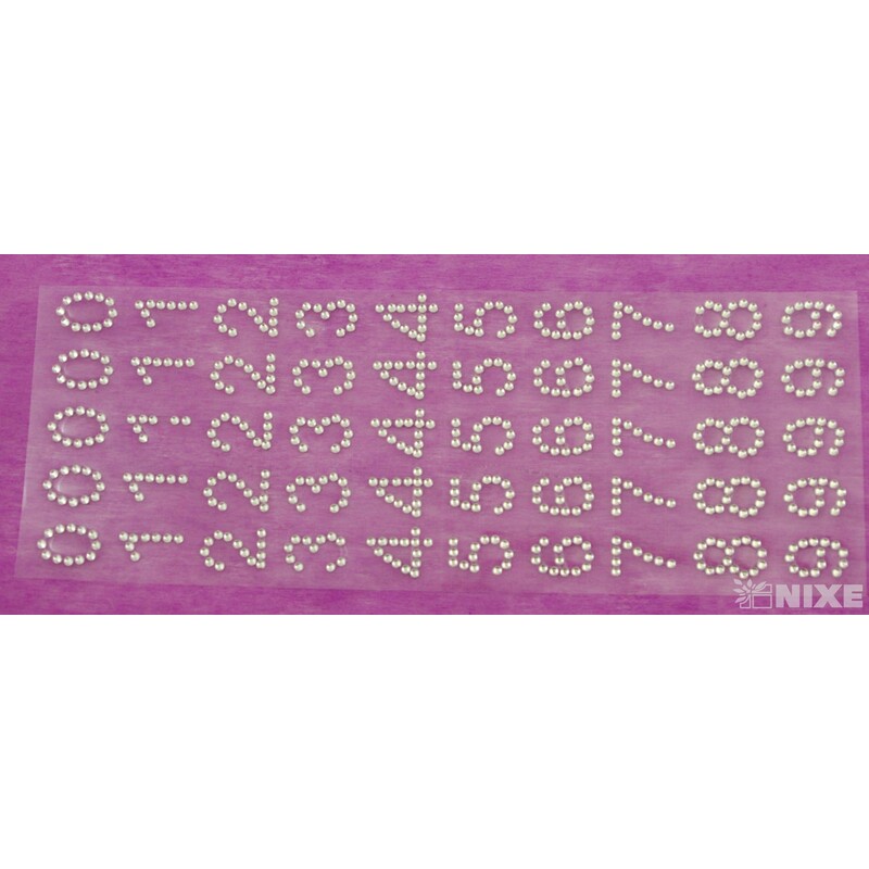 ČÍSLA NALEPOVACÍ 2cm*PRŮHLEDNÁ