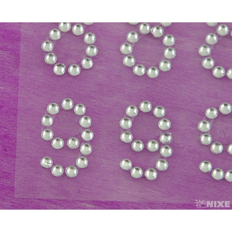 ČÍSLA NALEPOVACÍ 2cm*PRŮHLEDNÁ