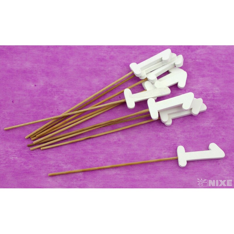 ZÁPICH ČÍSLO 1 12ks 5x19cm*BÍLÁ