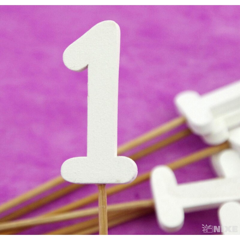 ZÁPICH ČÍSLO 1 12ks 5x19cm*BÍLÁ