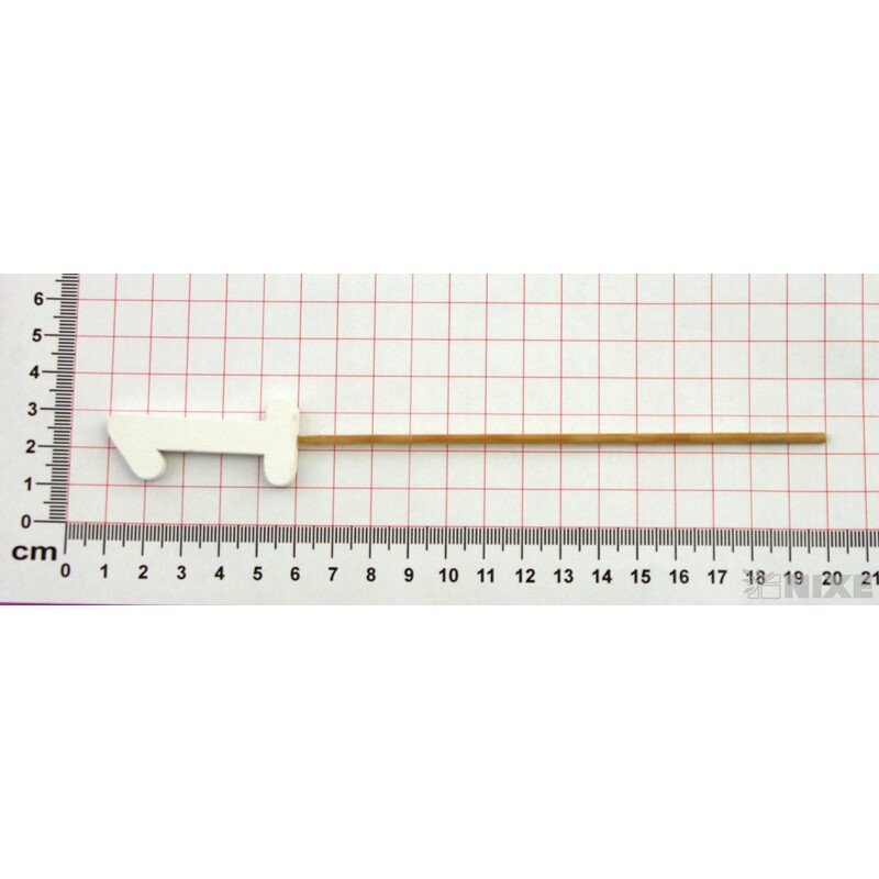 ZÁPICH ČÍSLO 1 12ks 5x19cm*BÍLÁ