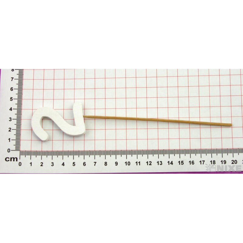 ZÁPICH ČÍSLO 2 12ks 5x19cm*BÍLÁ