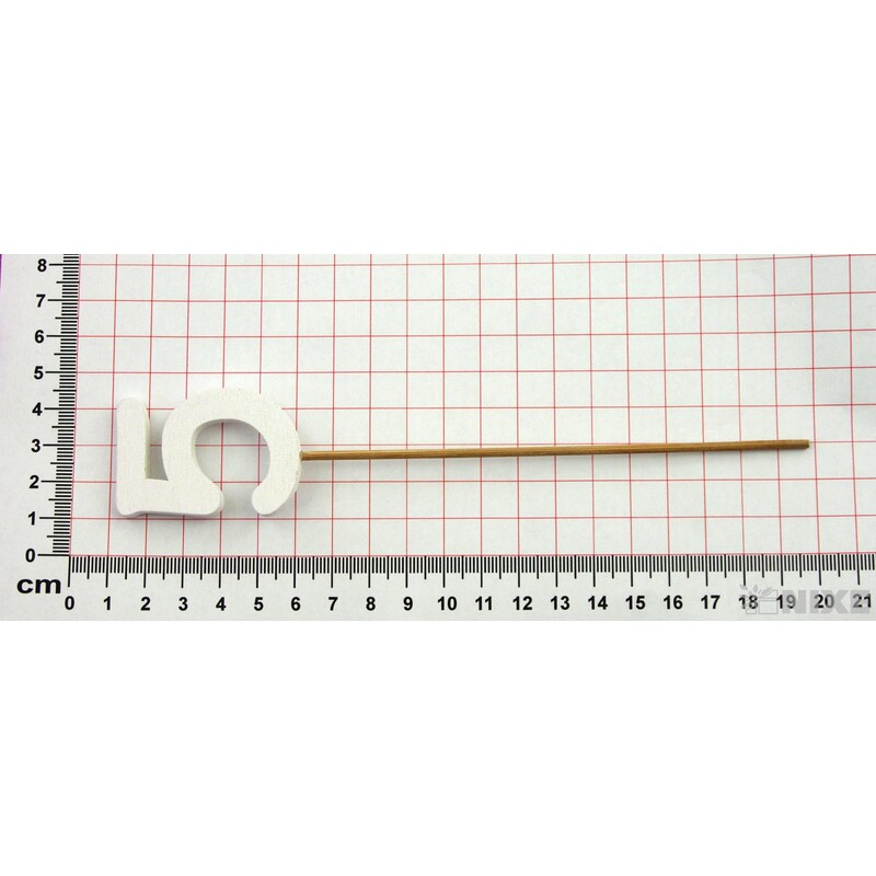 ZÁPICH ČÍSLO 5 12ks 5x19cm*BÍLÁ