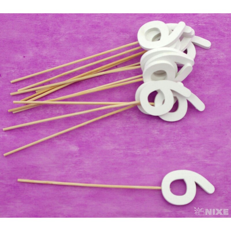 ZÁPICH ČÍSLO 6 12ks 5x19cm*BÍLÁ