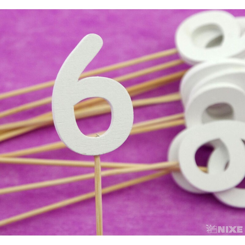 ZÁPICH ČÍSLO 6 12ks 5x19cm*BÍLÁ