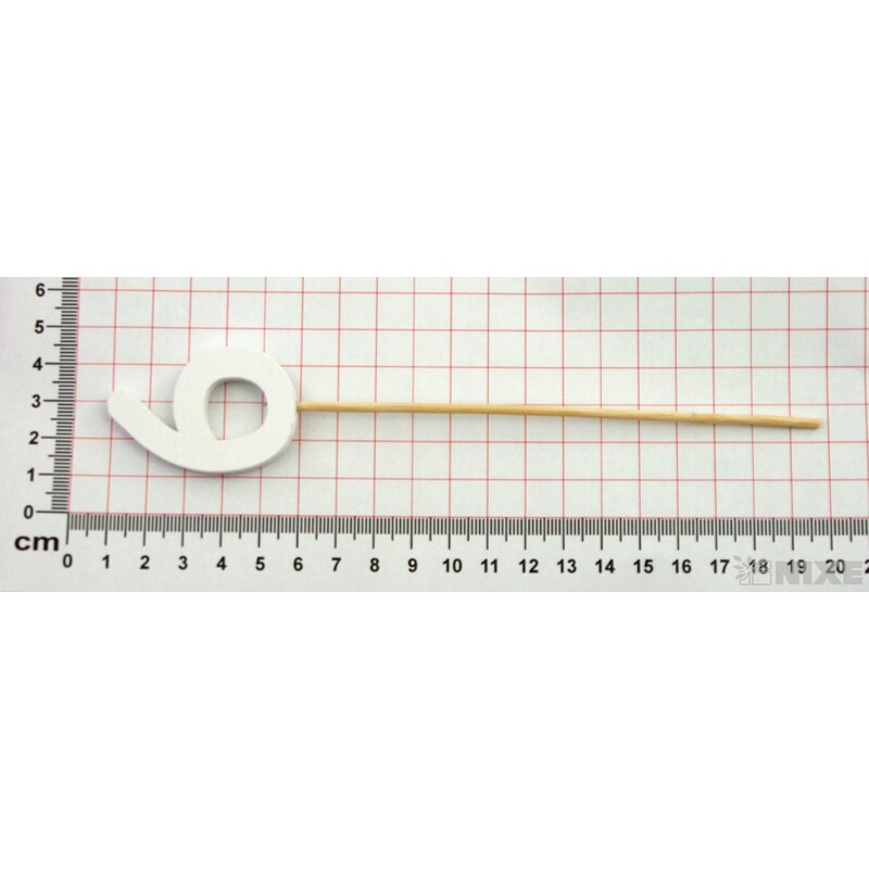 ZÁPICH ČÍSLO 6 12ks 5x19cm*BÍLÁ