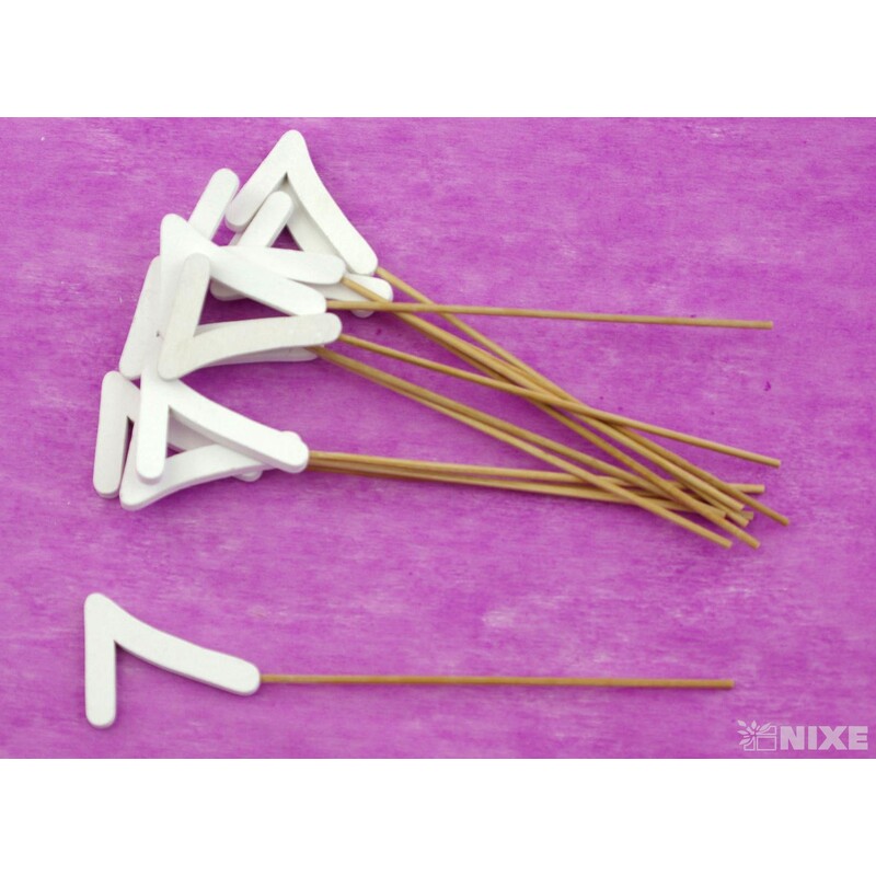 ZÁPICH ČÍSLO 7 12ks 5x19cm*BÍLÁ