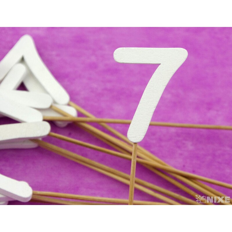 ZÁPICH ČÍSLO 7 12ks 5x19cm*BÍLÁ