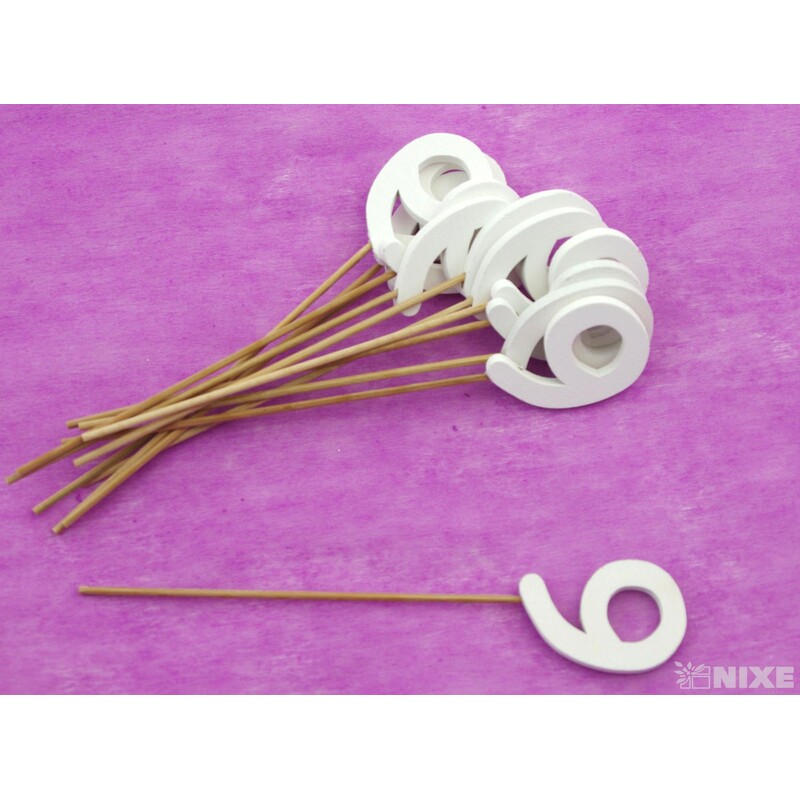 ZÁPICH ČÍSLO 9 12ks 5x19cm*BÍLÁ