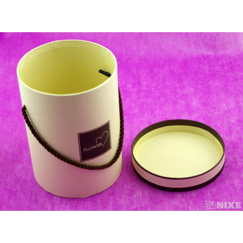 KVĚTINOVÝ BOX pr. 13x18cm*KRÉMOVÁ