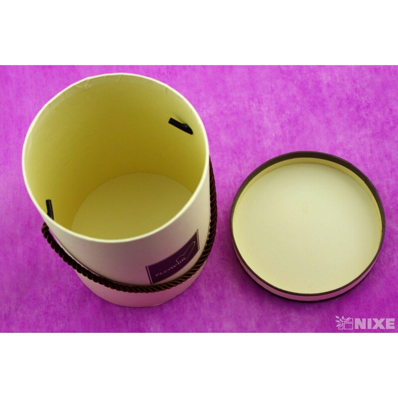 KVĚTINOVÝ BOX pr. 13x18cm*KRÉMOVÁ