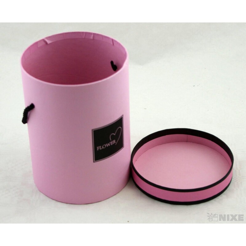 KVĚTINOVÝ BOX pr. 13x18cm*RŮŽOVÁ