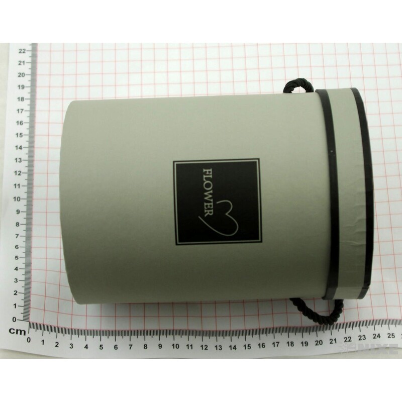 KVĚTINOVÝ BOX pr. 13x18cm*ŠEDÁ